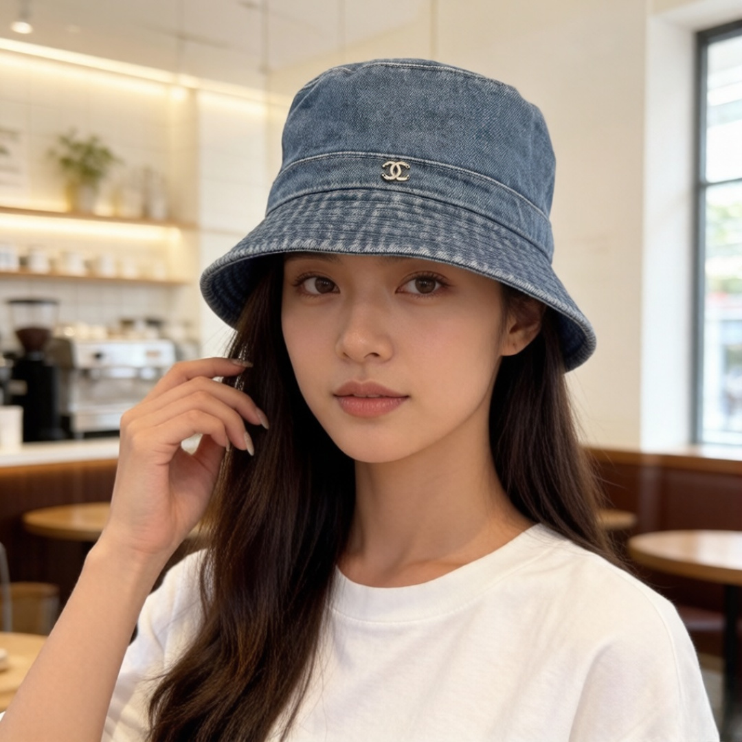Chanel Chanel香奈儿牛仔渔夫帽