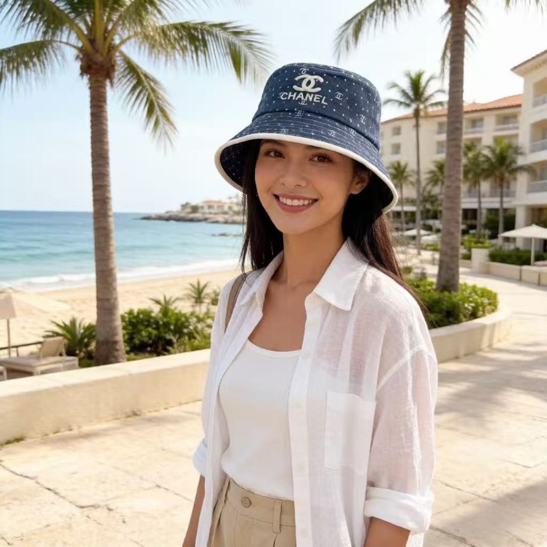 Chanel Chanel香奈儿新款遮阳渔夫帽，百搭