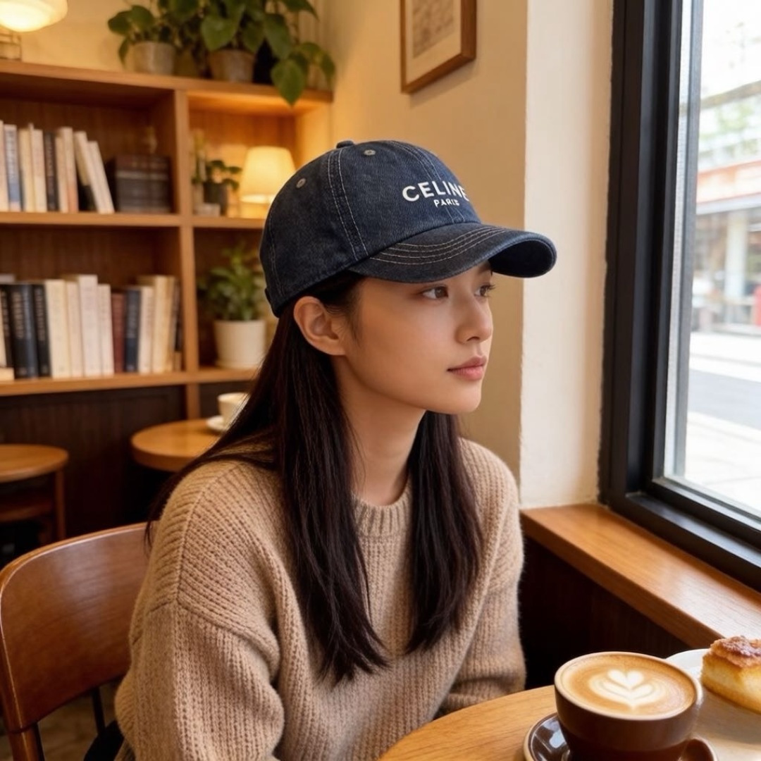 Celine Celine赛琳新款遮阳鸭舌帽，头围57cm