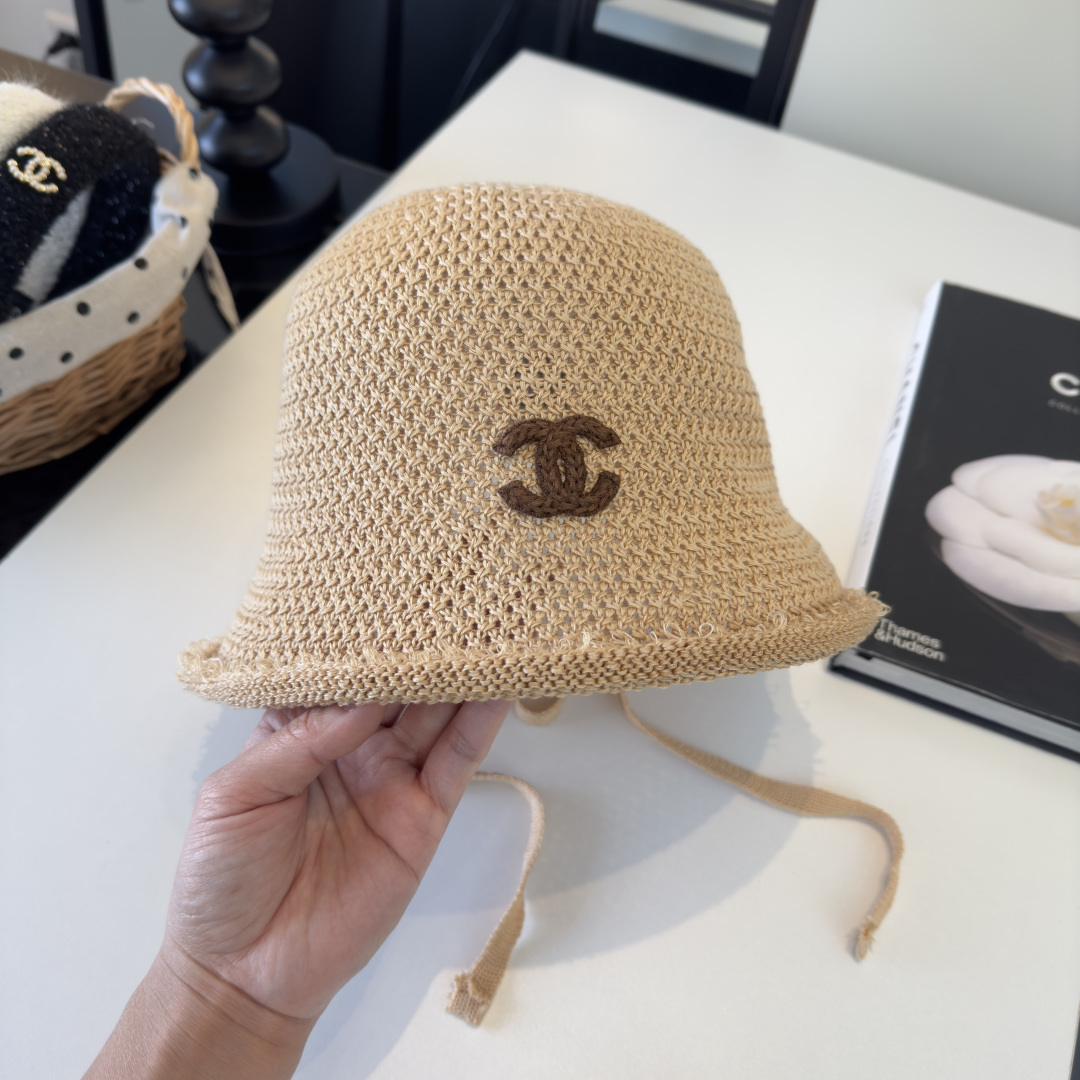 Chanel Chanel香奈儿新款针织渔夫帽 头围57cm
