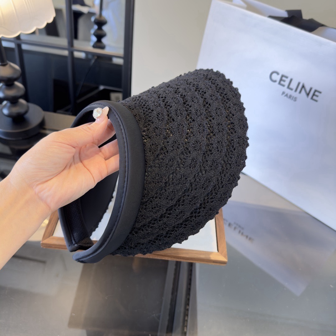 P Celine赛琳新款空顶发箍遮阳帽