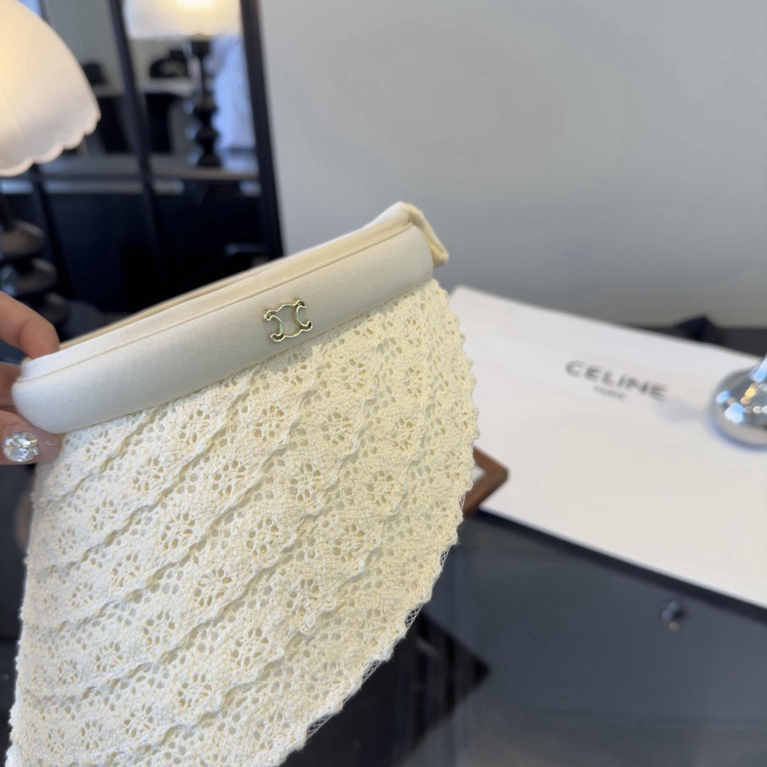 P Celine赛琳新款空顶发箍遮阳帽