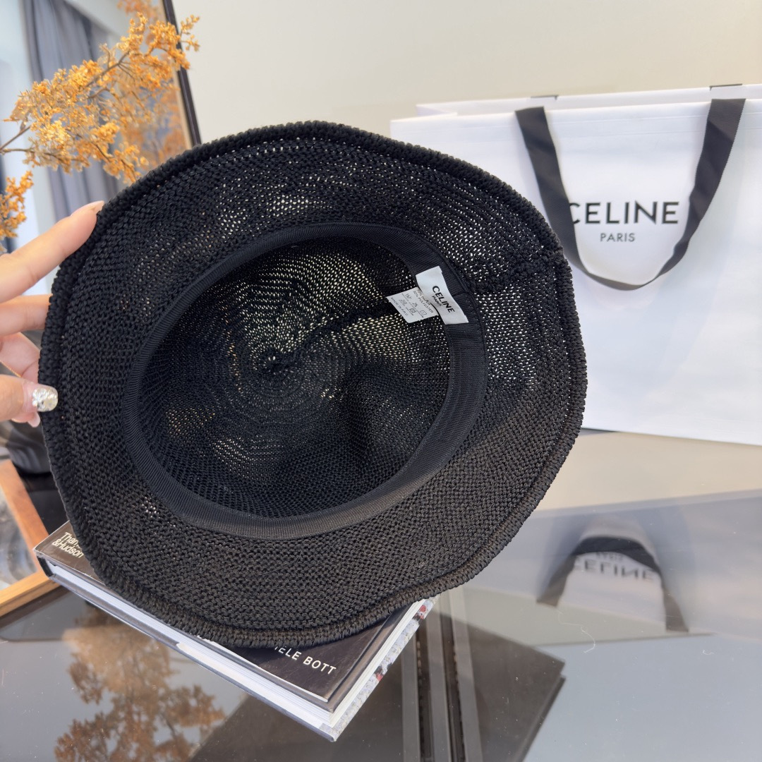 PCeline赛琳新款针织渔夫帽 头围57cm