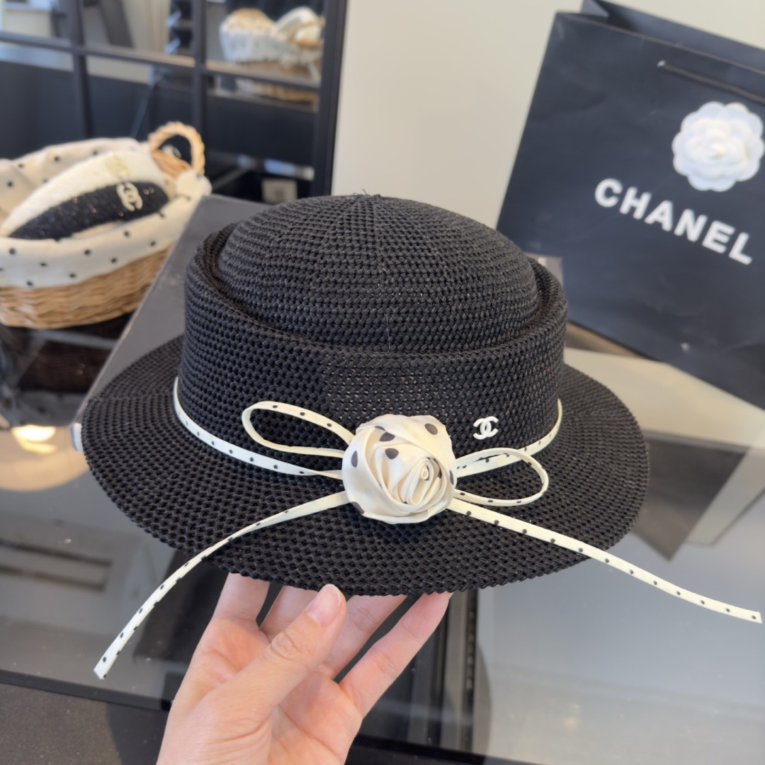 Chanel Chanel香奈儿新款名媛风范草帽，头围57cm