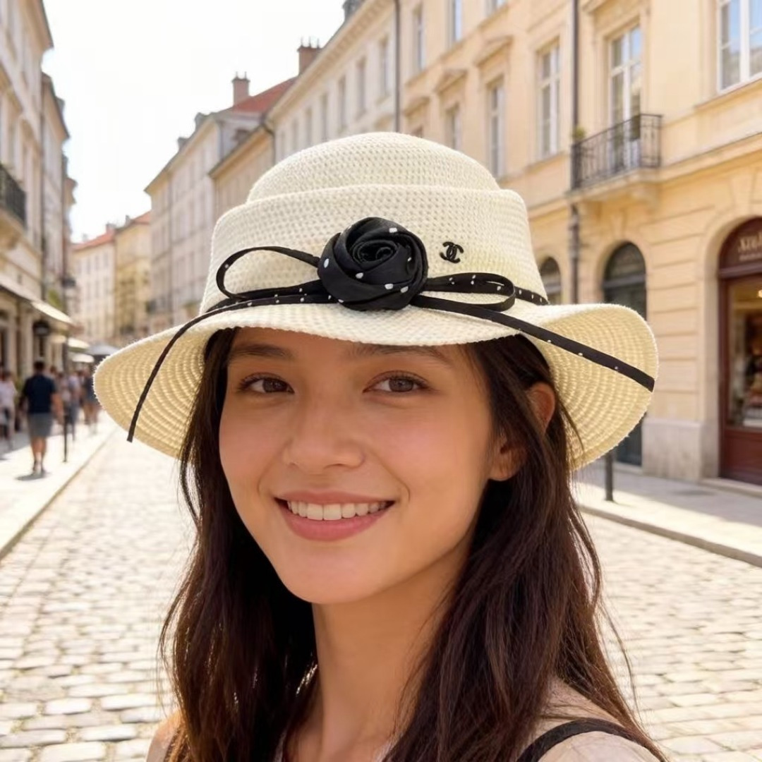 Chanel Chanel香奈儿新款名媛风范草帽，头围57cm