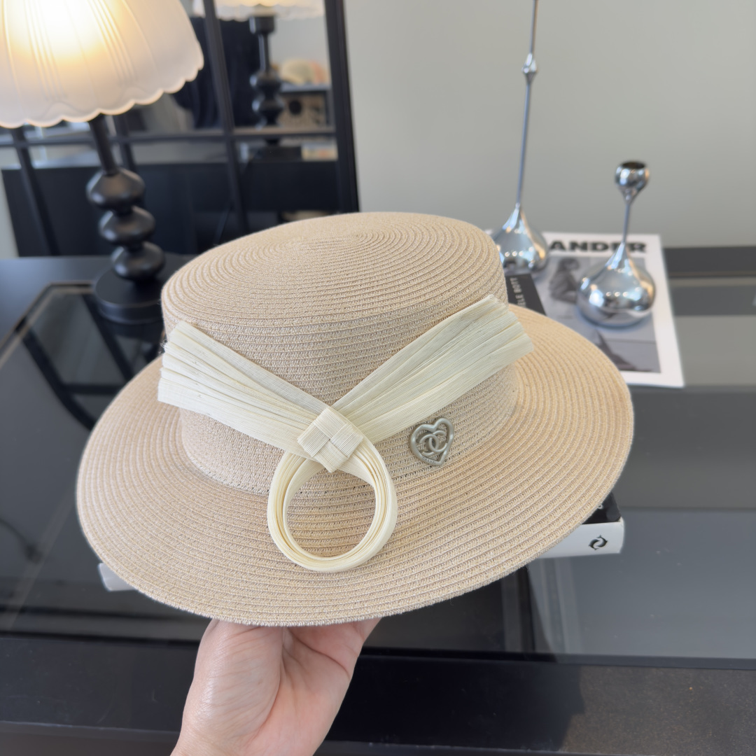 Chanel Chanel香奈儿新款麻纱礼帽，高级定制，头围57cm
