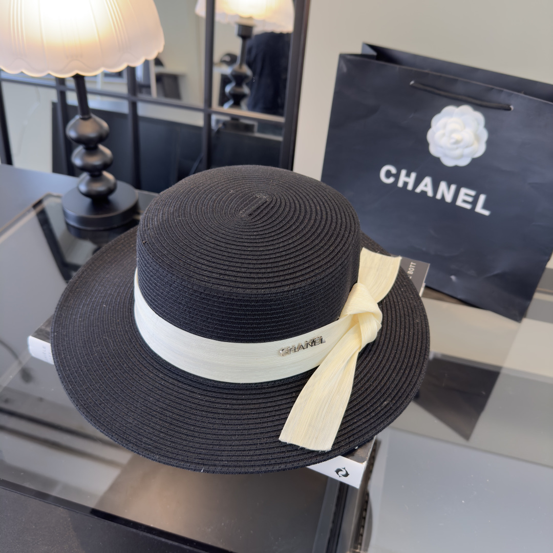 Chanel Chanel香奈儿新款麻纱礼帽，高级定制，头围57cm