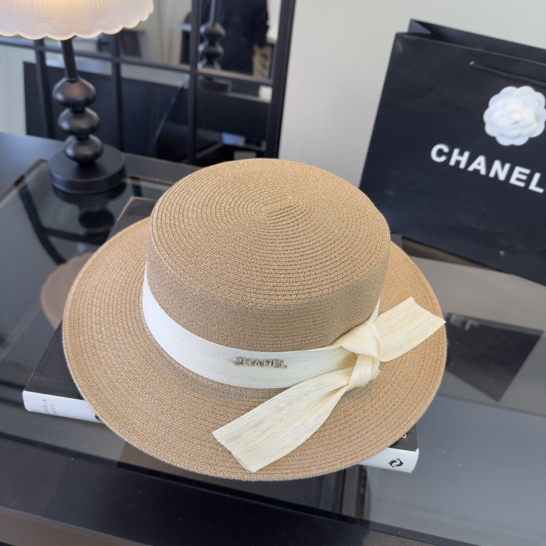 Chanel Chanel香奈儿新款麻纱礼帽，高级定制，头围57cm
