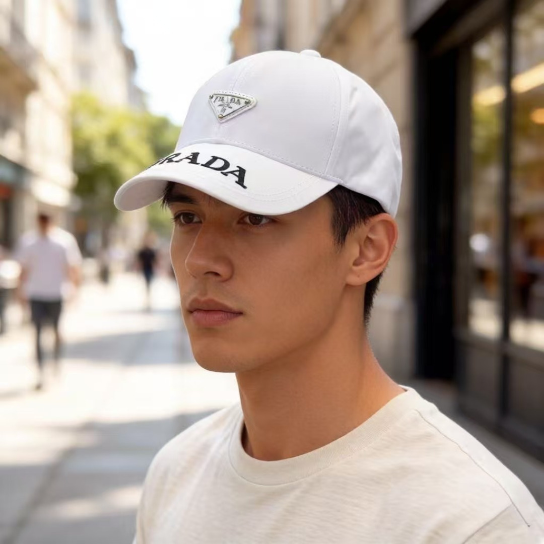 Prada 普拉达新款遮阳鸭舌帽，头围57cm