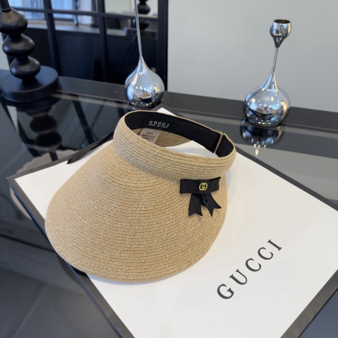 PGucci古奇新款空顶发箍遮阳帽