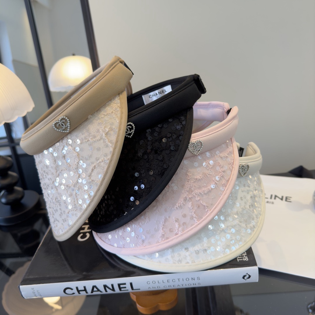 PChanel香奈儿新款空顶发箍遮阳帽