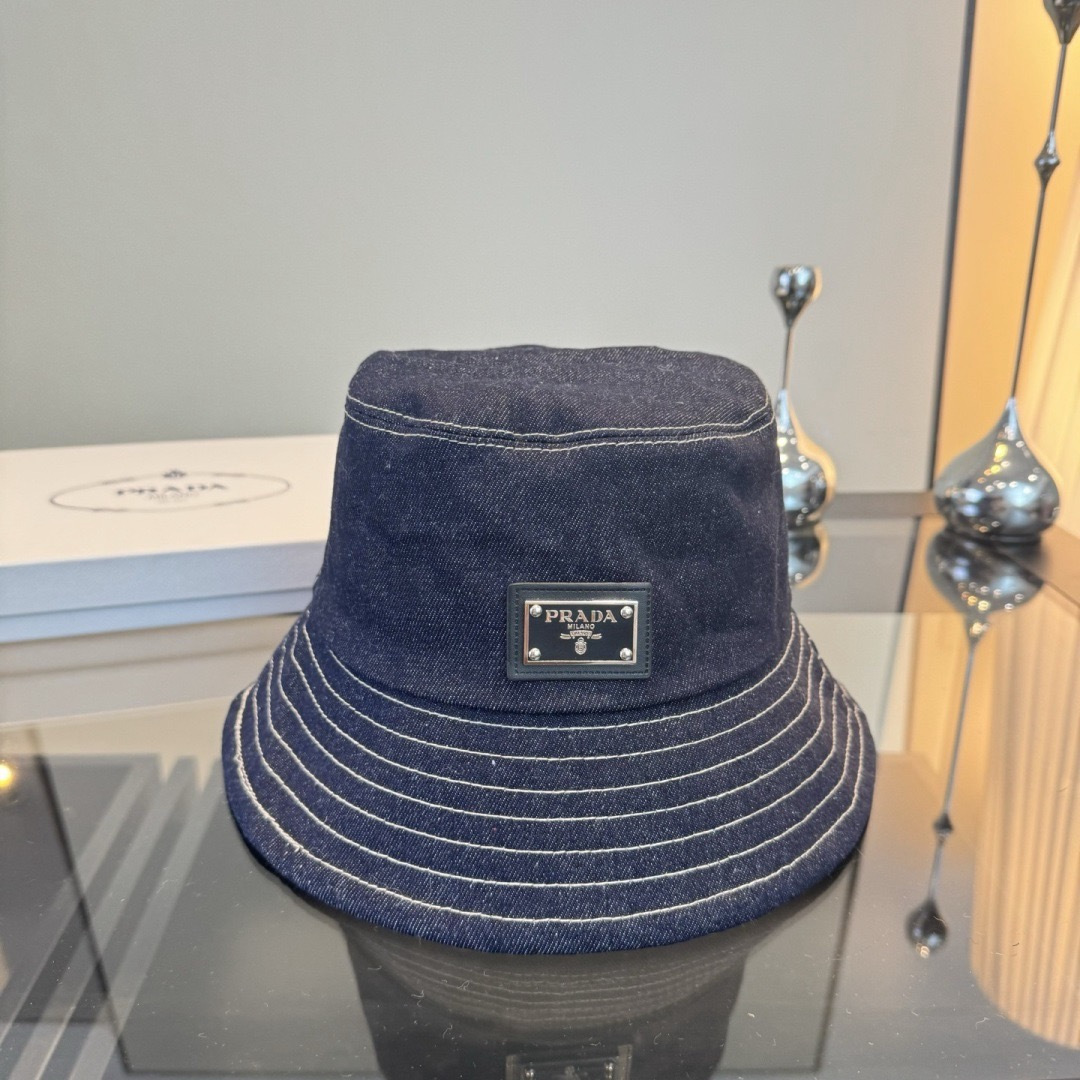 Prada 普拉达新款渔夫帽，春秋款头围57cm