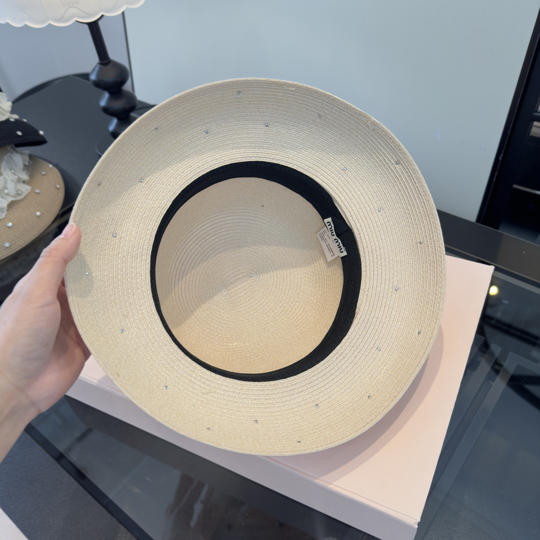 Pmiumiu缪缪新款名媛风范草帽，头围57cm