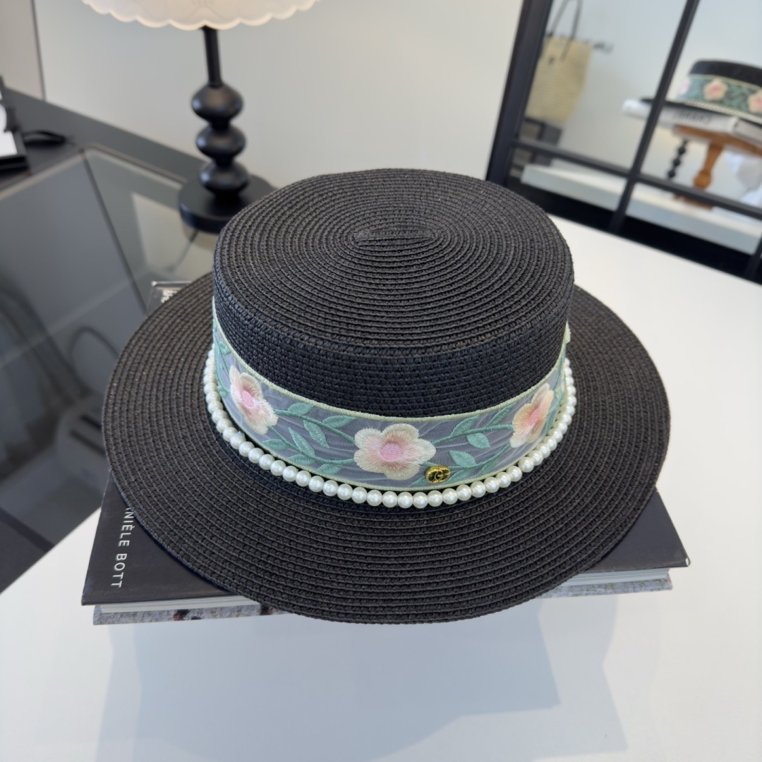 PGucci古奇新款平顶礼帽，头围57cm