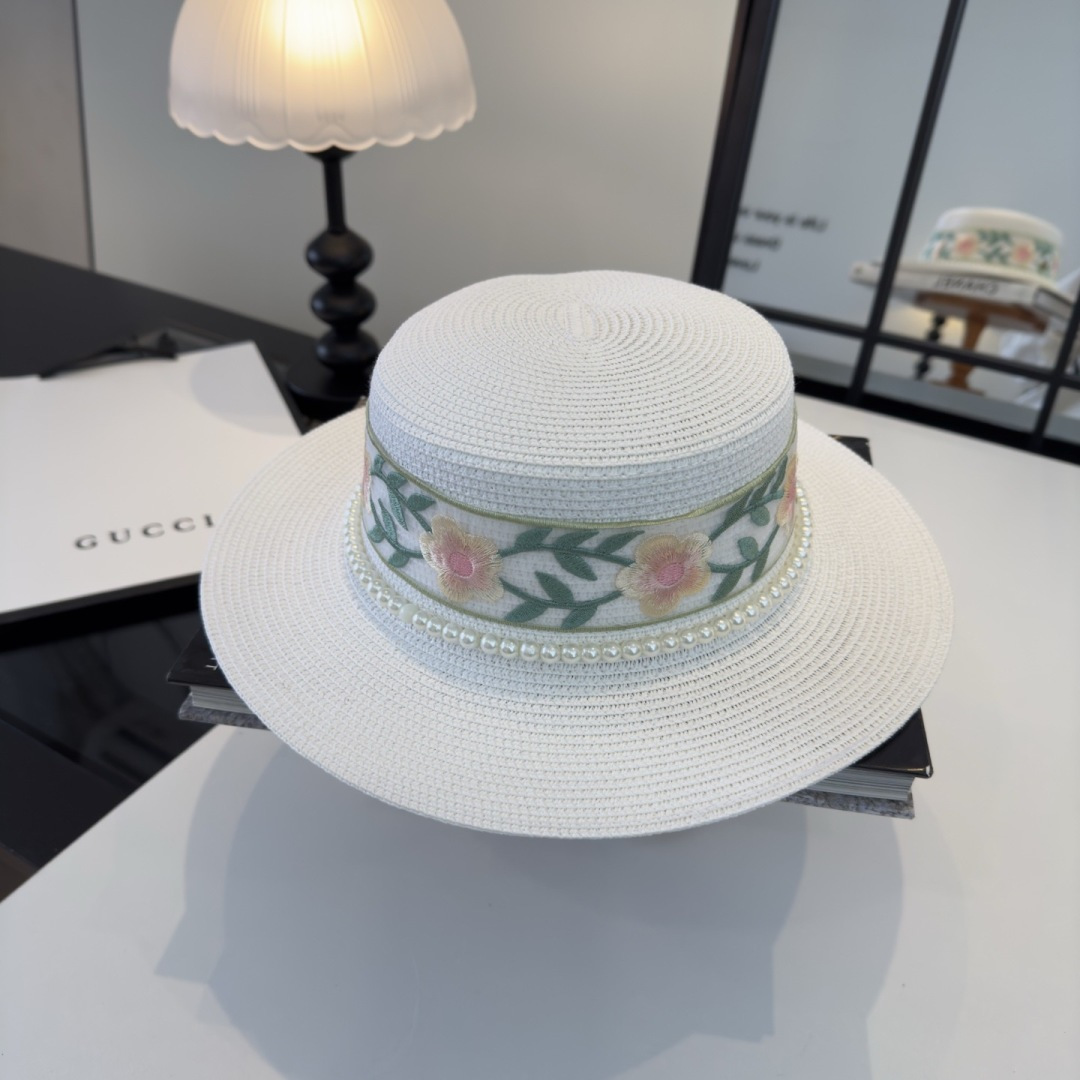 PGucci古奇新款平顶礼帽，头围57cm