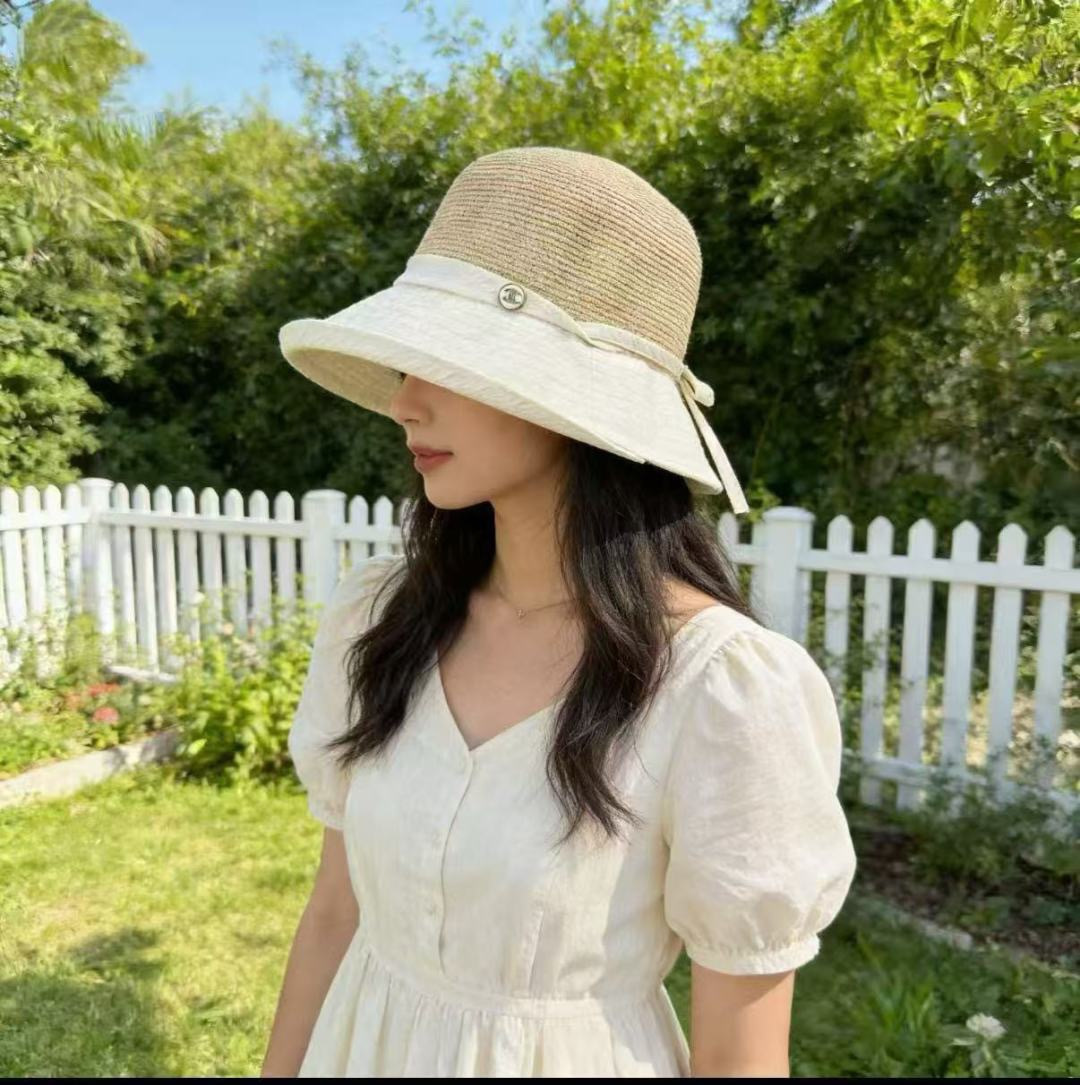PChanel香奈儿新款草帽，灯笼帽，头围57cm