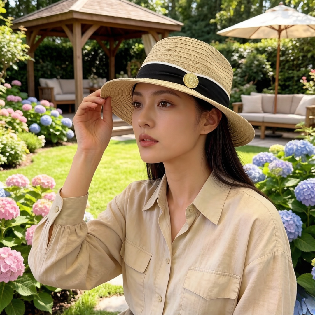 PChanel香奈儿官方款礼帽，高端定制，头围57cm