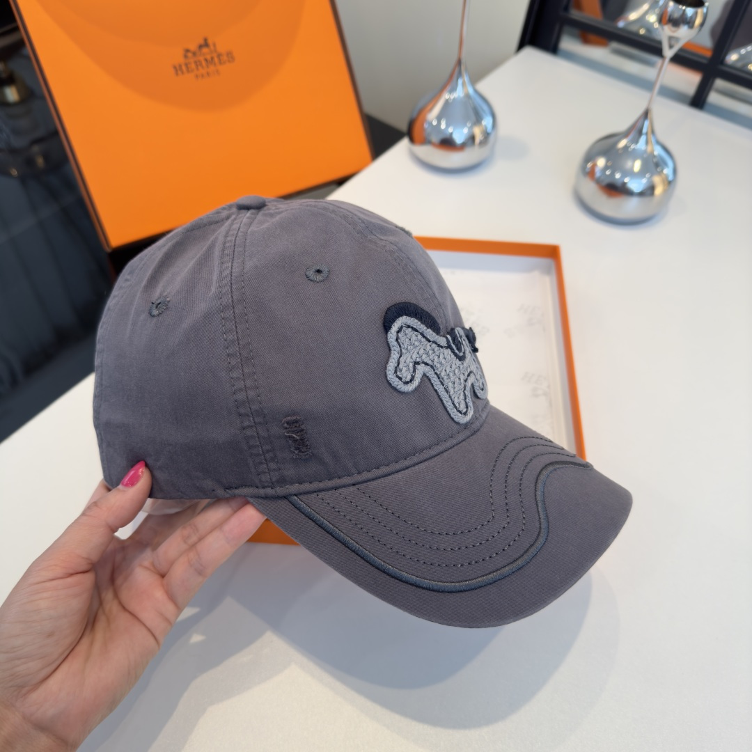P爱马仕HERMES新款鸭舌帽🧢男女通用，头围57cm