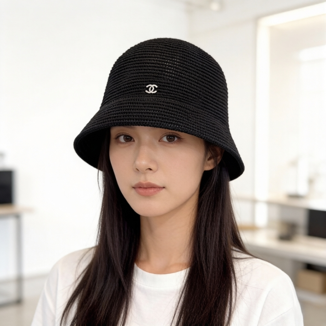 PChanel香奈儿高端针织渔夫帽，头围57cm