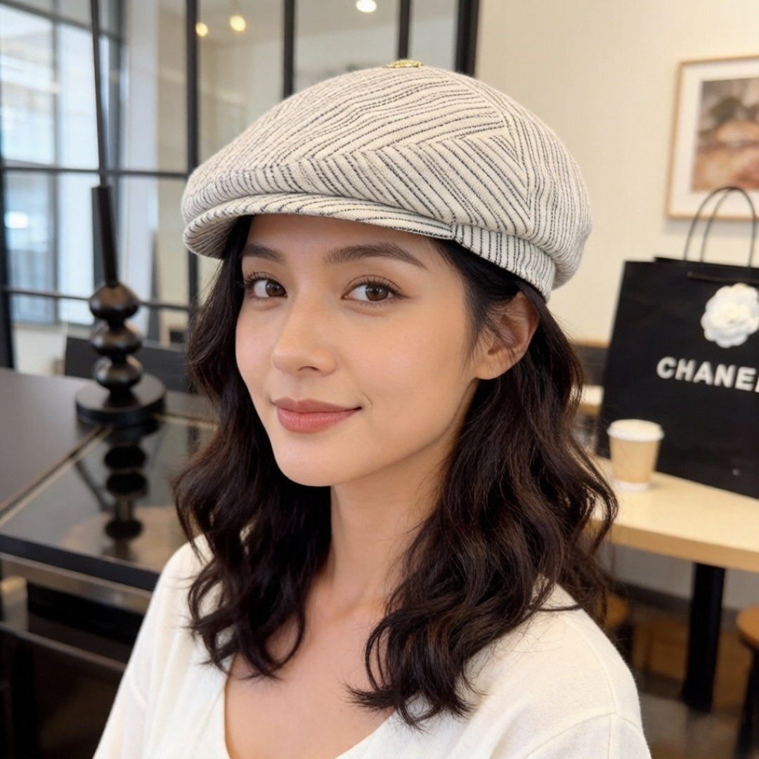 PChanel香奈儿画家帽，鸭舌前进帽，头围57cm