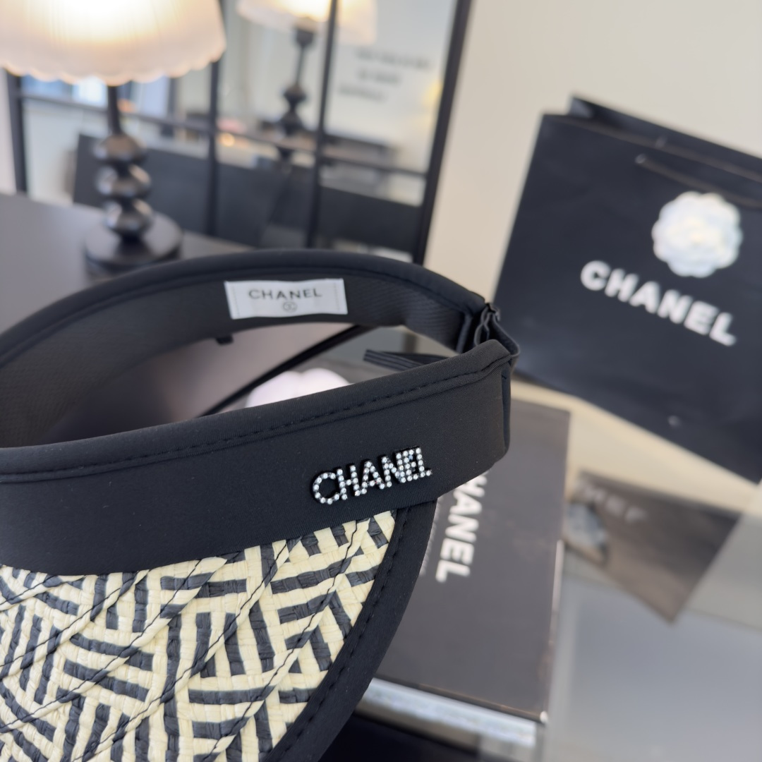 PChanel香奈儿空顶遮阳帽，波西米亚风 头围可调节