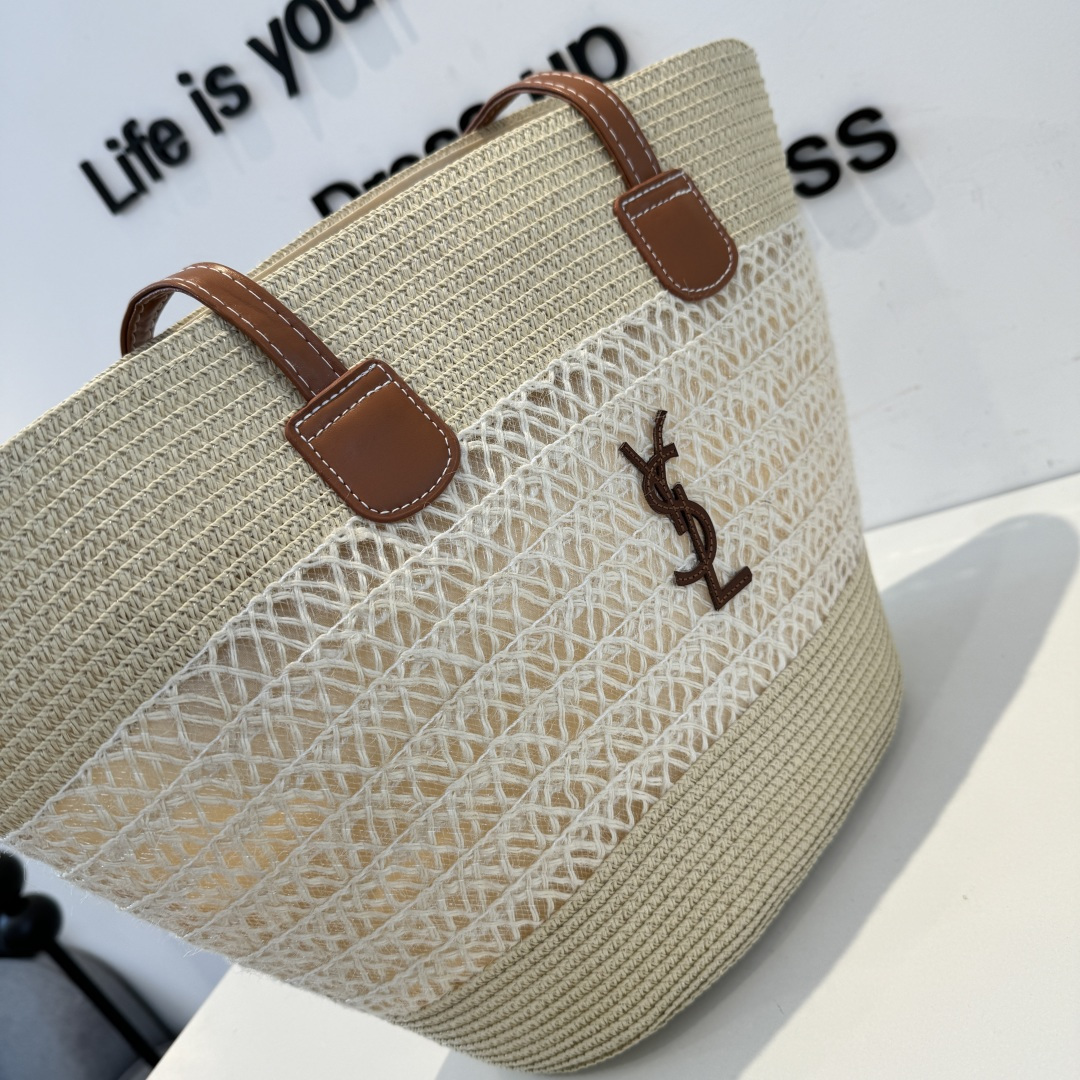 Saint Laurent YSL圣罗兰新款草编帽