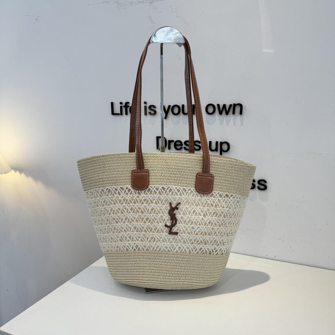Saint Laurent YSL圣罗兰新款草编帽