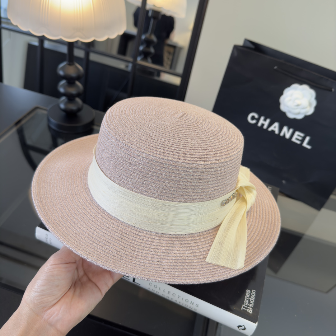 PChanel香奈儿新款麻纱礼帽，高级定制，头围57cm