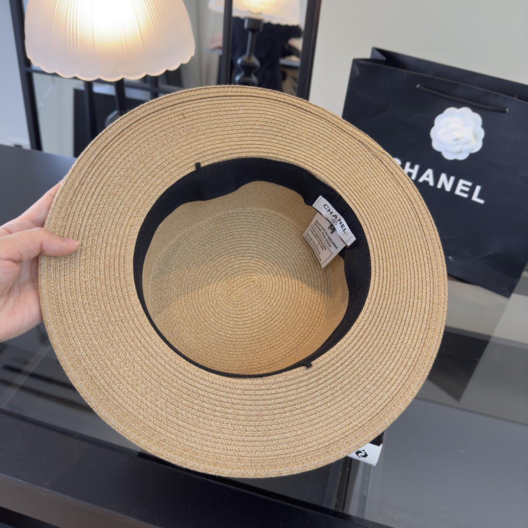 PChanel香奈儿新款麻纱礼帽，高级定制，头围57cm