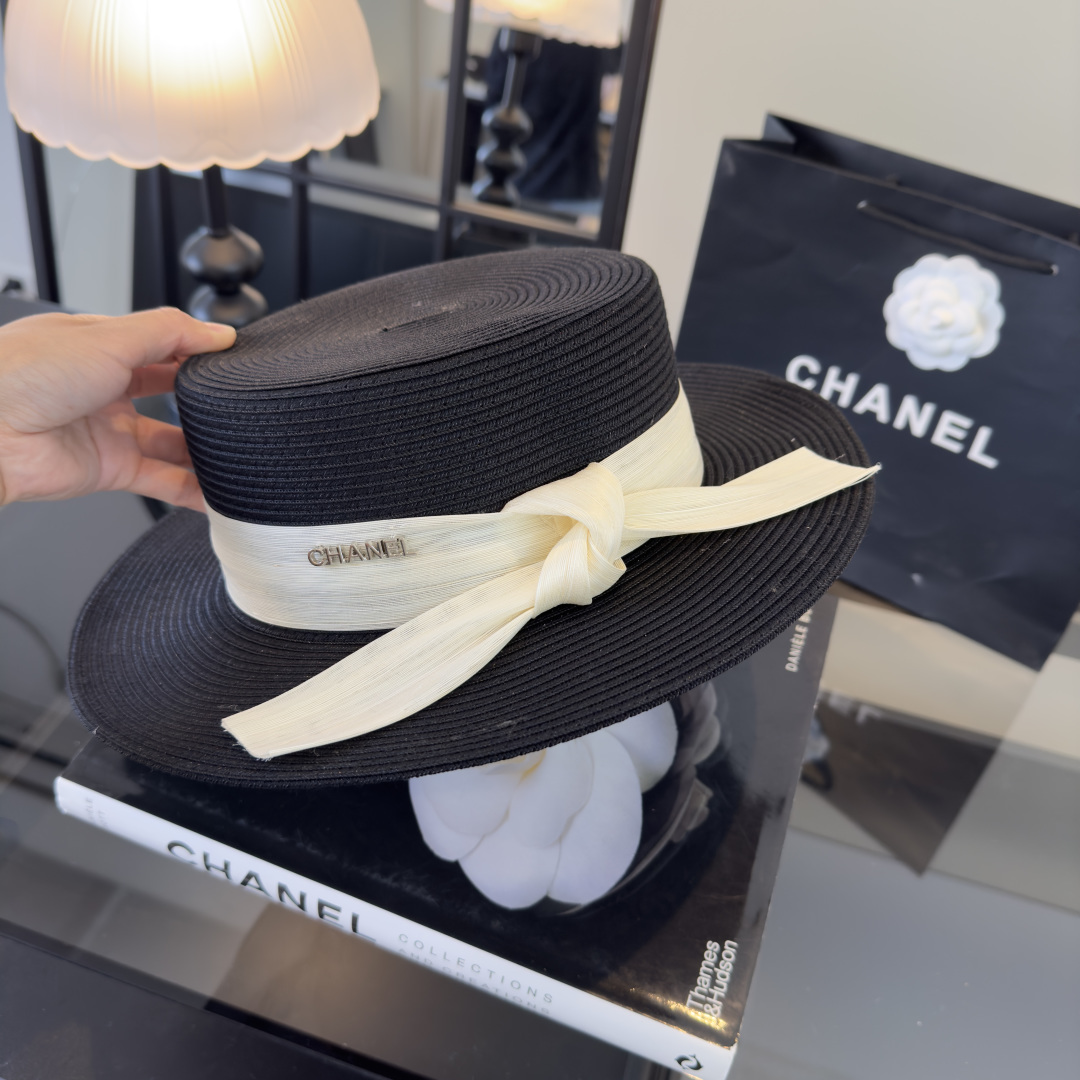 PChanel香奈儿新款麻纱礼帽，高级定制，头围57cm