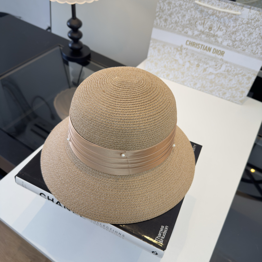 Dior Dior迪奥新款盆帽草帽，简约，头围57cm