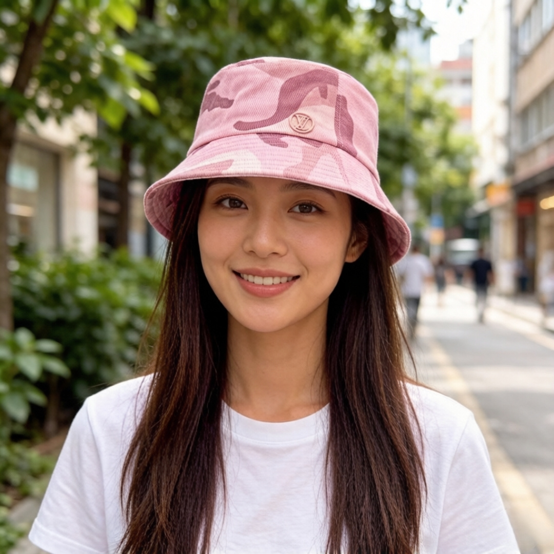PLv路易斯新款遮阳渔夫帽，可折叠