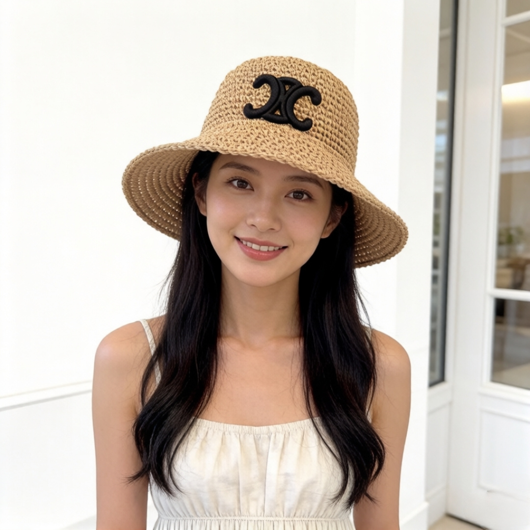 PCeline赛琳新款针织渔夫帽，可折叠