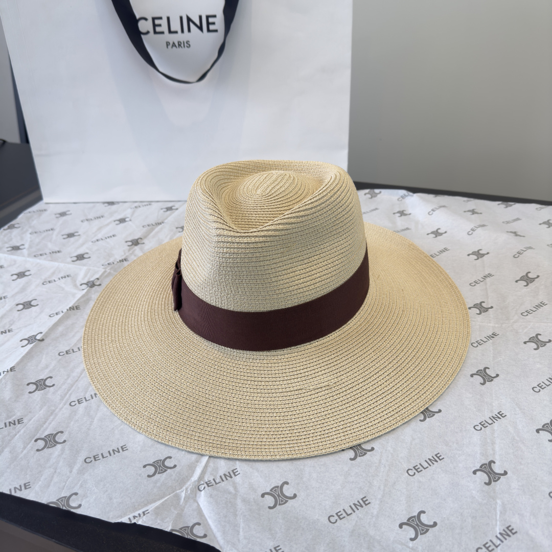 PCeline赛琳新款遮阳草帽，旅游必备，头围57cm