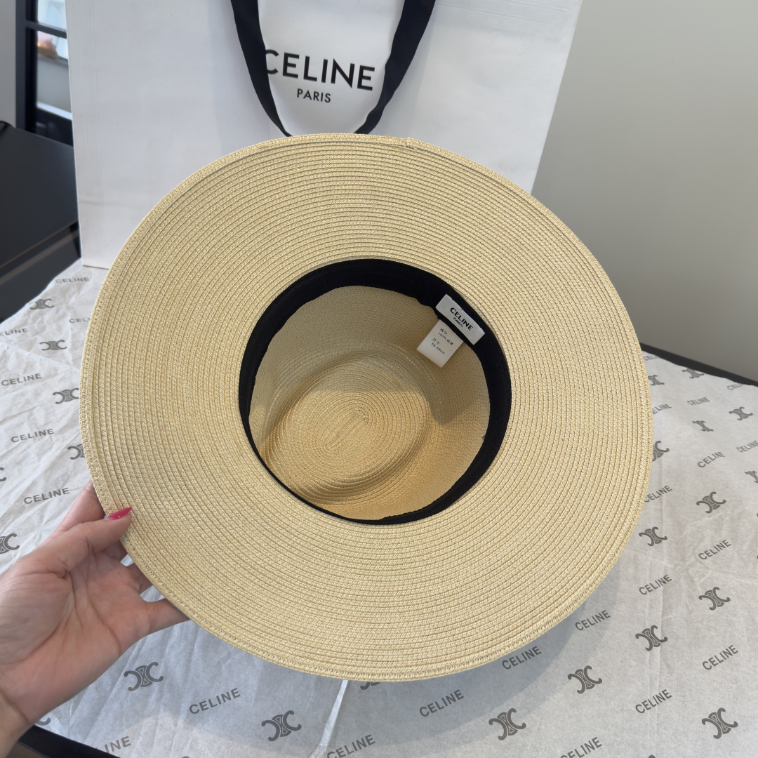 PCeline赛琳新款遮阳草帽，旅游必备，头围57cm