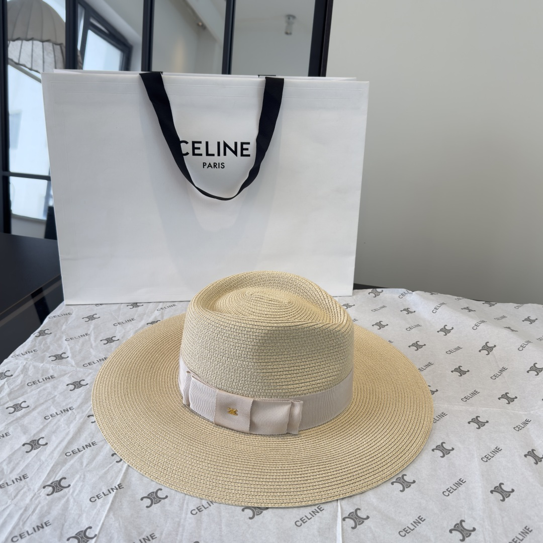 PCeline赛琳新款遮阳草帽，旅游必备，头围57cm