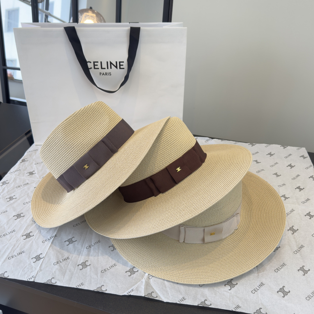 PCeline赛琳新款遮阳草帽，旅游必备，头围57cm