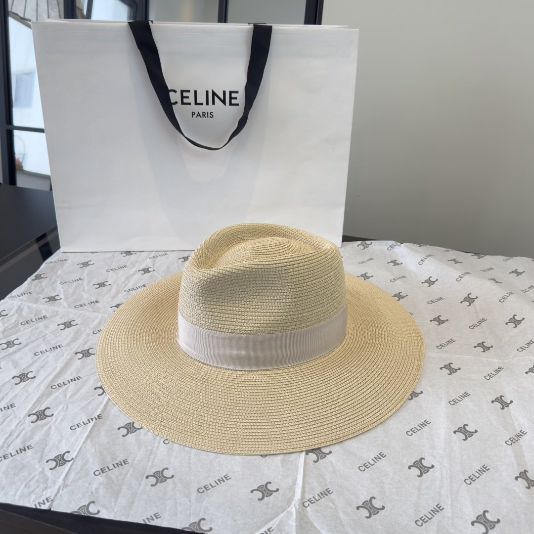 PCeline赛琳新款遮阳草帽，旅游必备，头围57cm