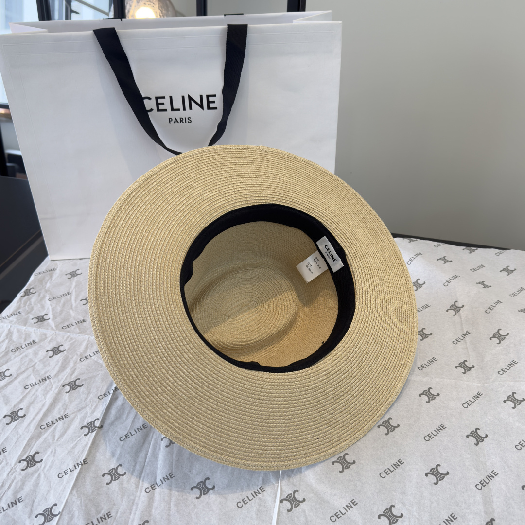 PCeline赛琳新款遮阳草帽，旅游必备，头围57cm