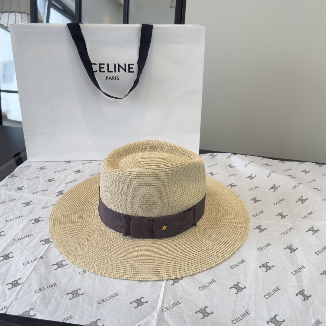 PCeline赛琳新款遮阳草帽，旅游必备，头围57cm