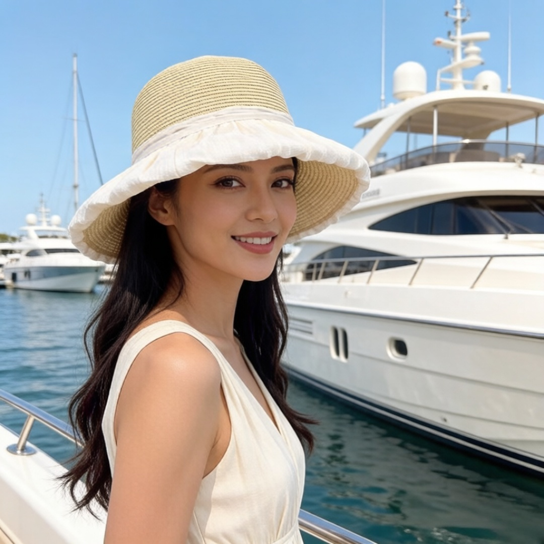 PChanel香奈儿新款蝴蝶结盆帽，高端定制，头围57cm