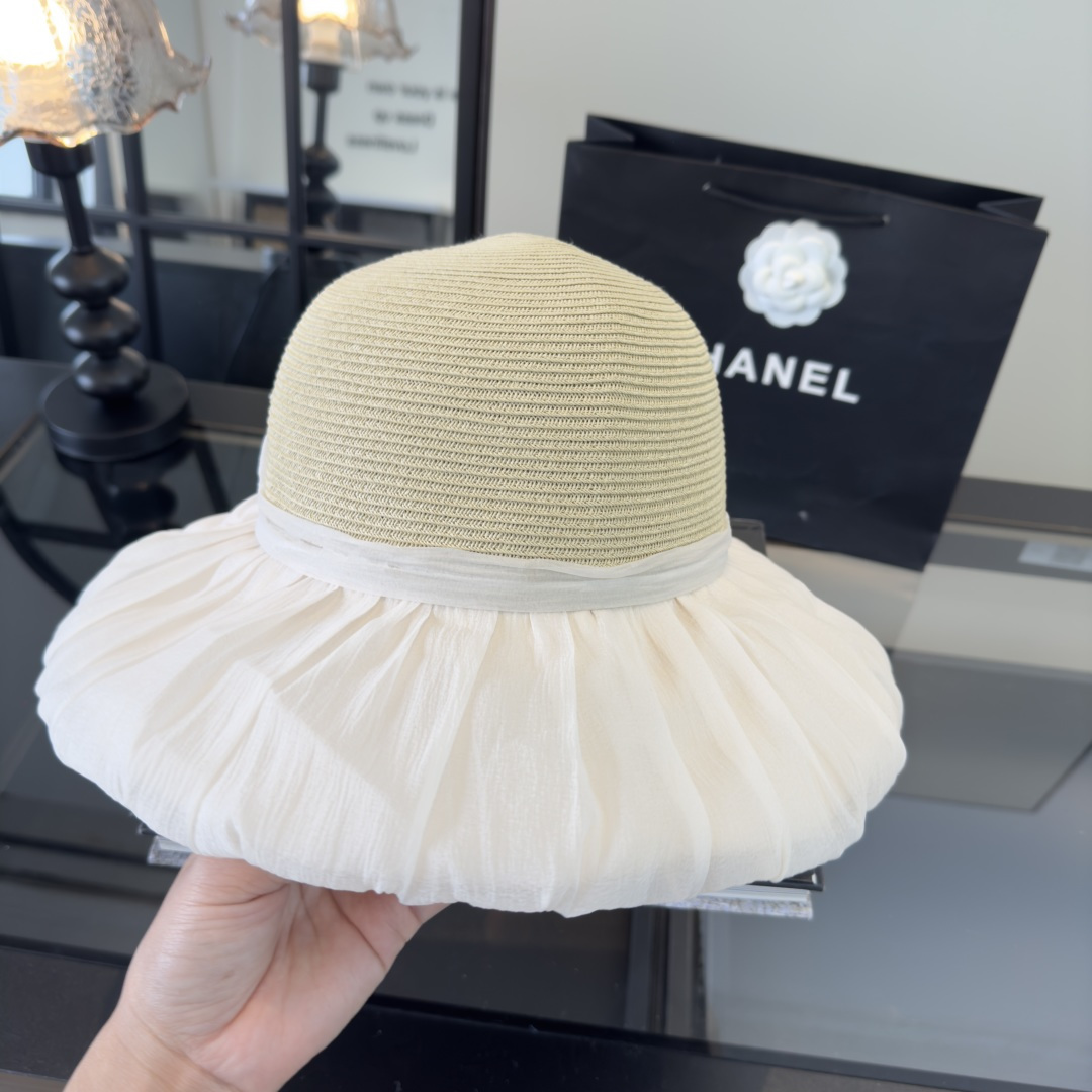 PChanel香奈儿新款蝴蝶结盆帽，高端定制，头围57cm