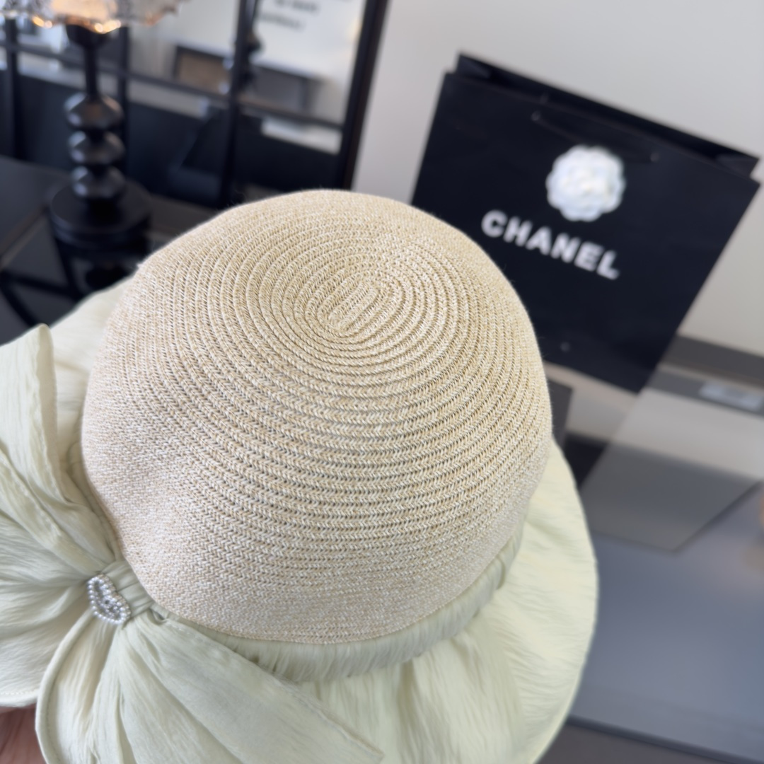 PChanel香奈儿新款蝴蝶结盆帽，高端定制，头围57cm