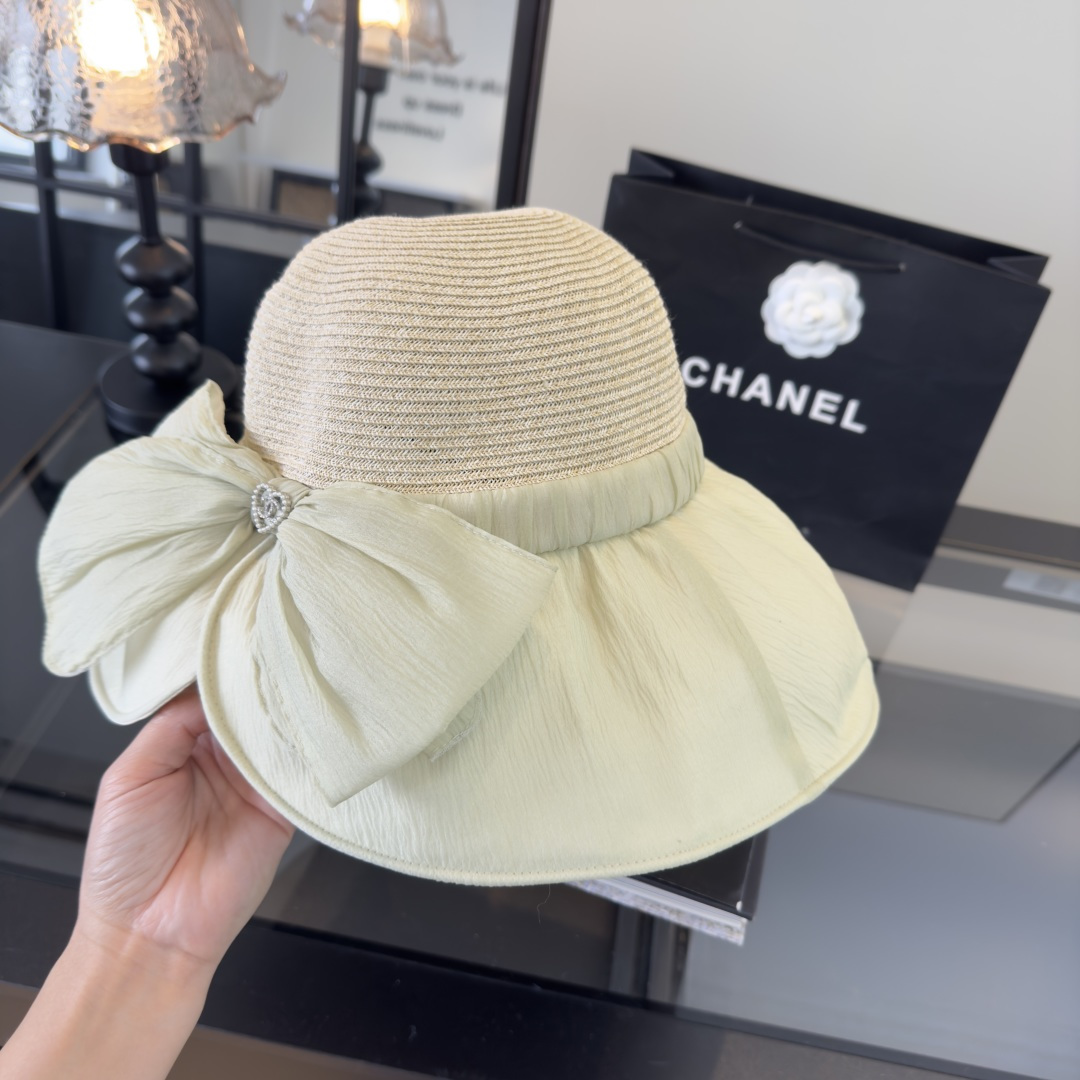 PChanel香奈儿新款蝴蝶结盆帽，高端定制，头围57cm