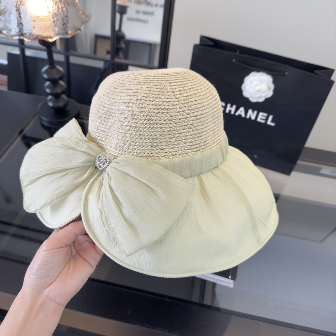 PChanel香奈儿新款蝴蝶结盆帽，高端定制，头围57cm
