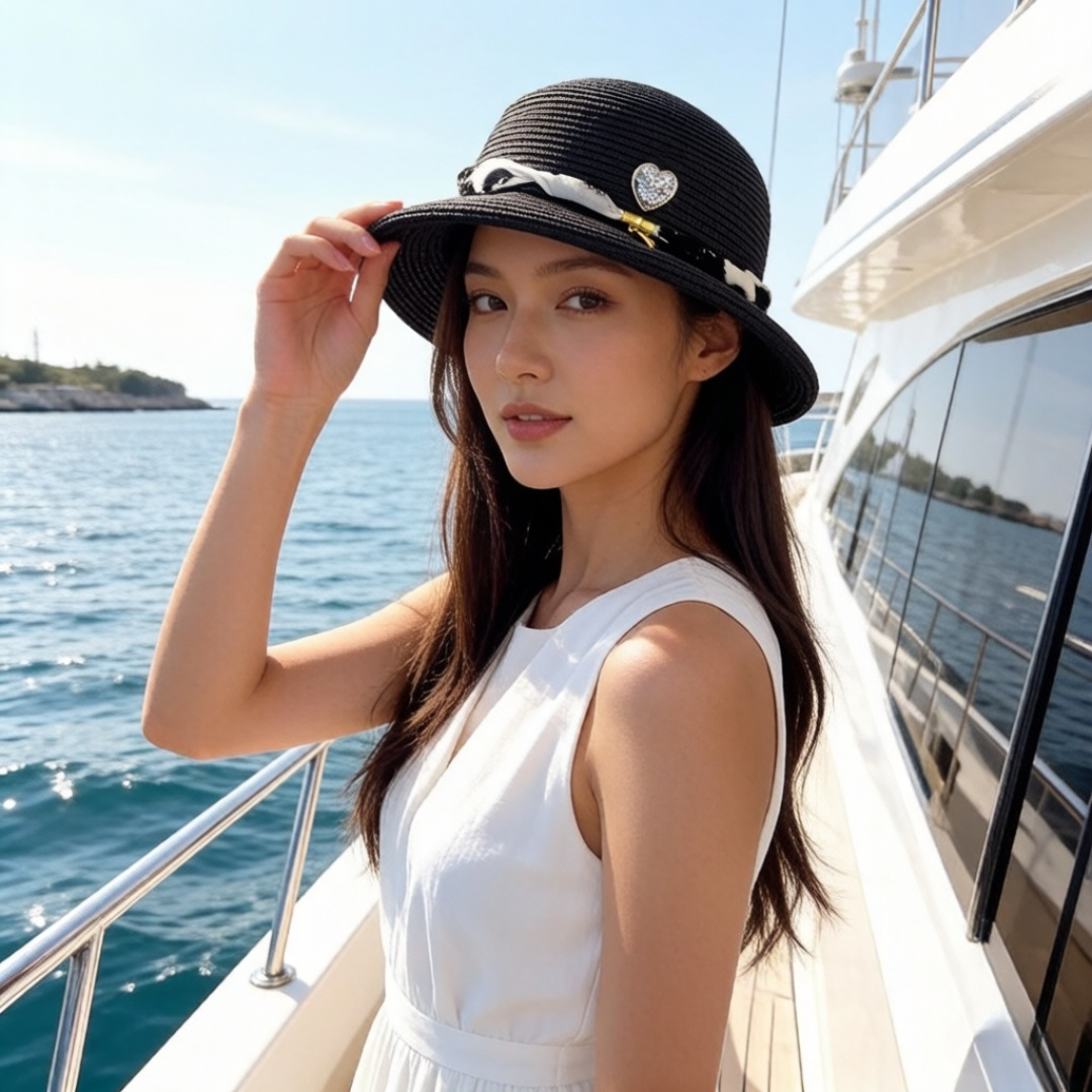 PChanel香奈儿新款盆帽草帽，夏日必备
