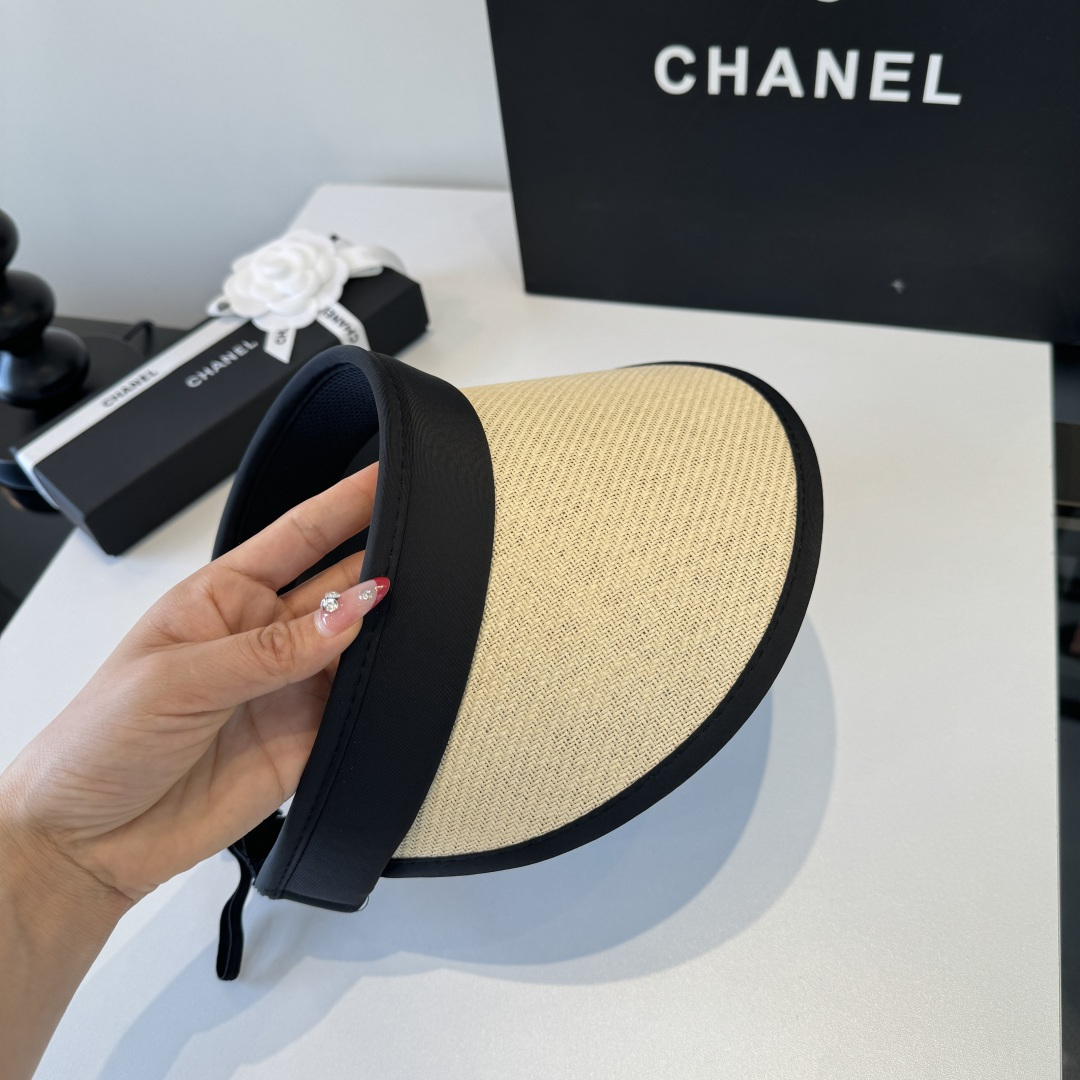 Chanel Chanel香奈儿空顶遮阳帽，发箍，可折叠