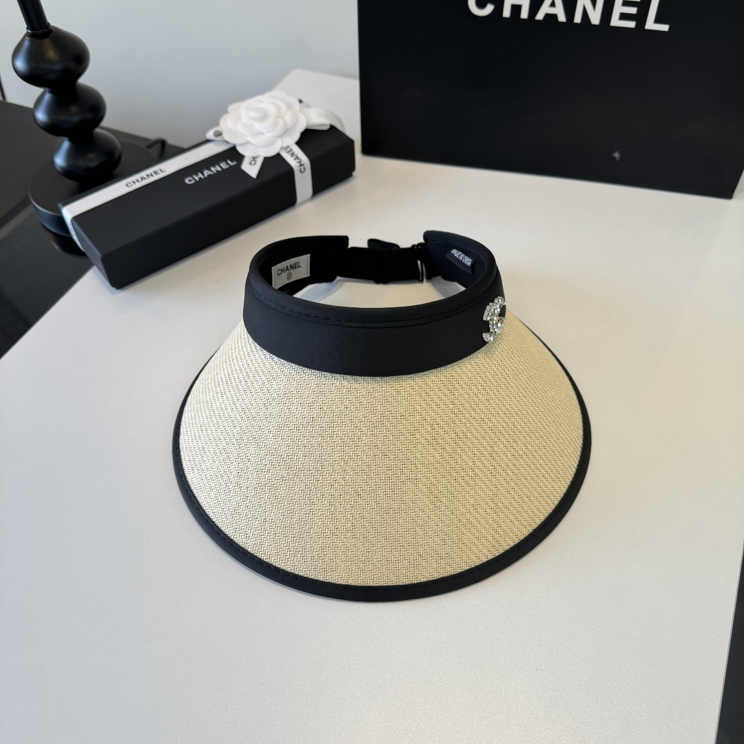 Chanel Chanel香奈儿空顶遮阳帽，发箍，可折叠