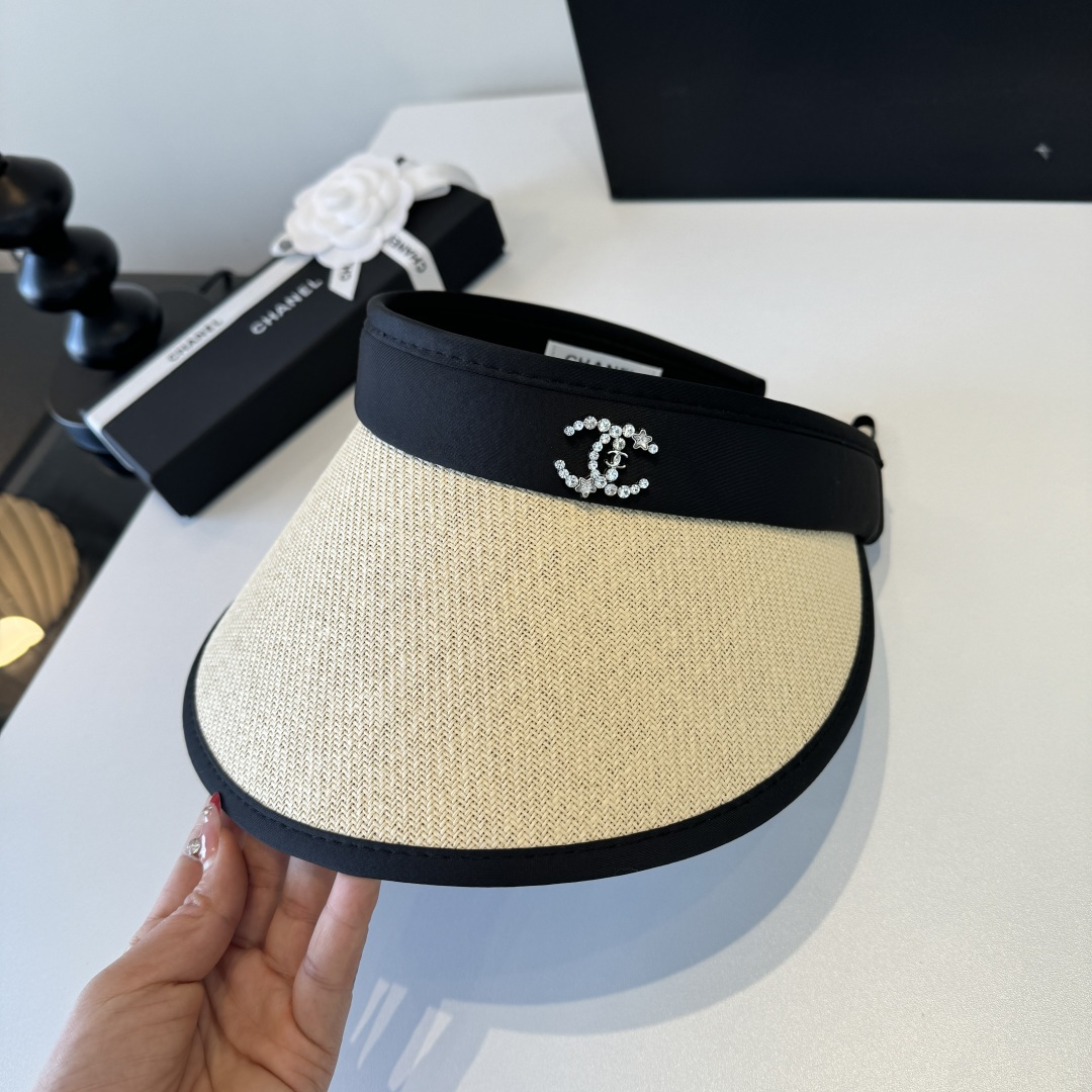 Chanel Chanel香奈儿空顶遮阳帽，发箍，可折叠