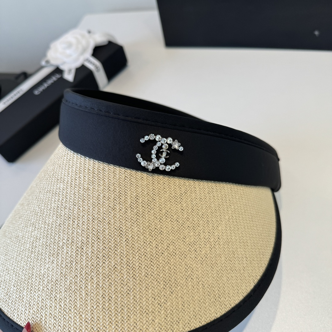 Chanel Chanel香奈儿空顶遮阳帽，发箍，可折叠